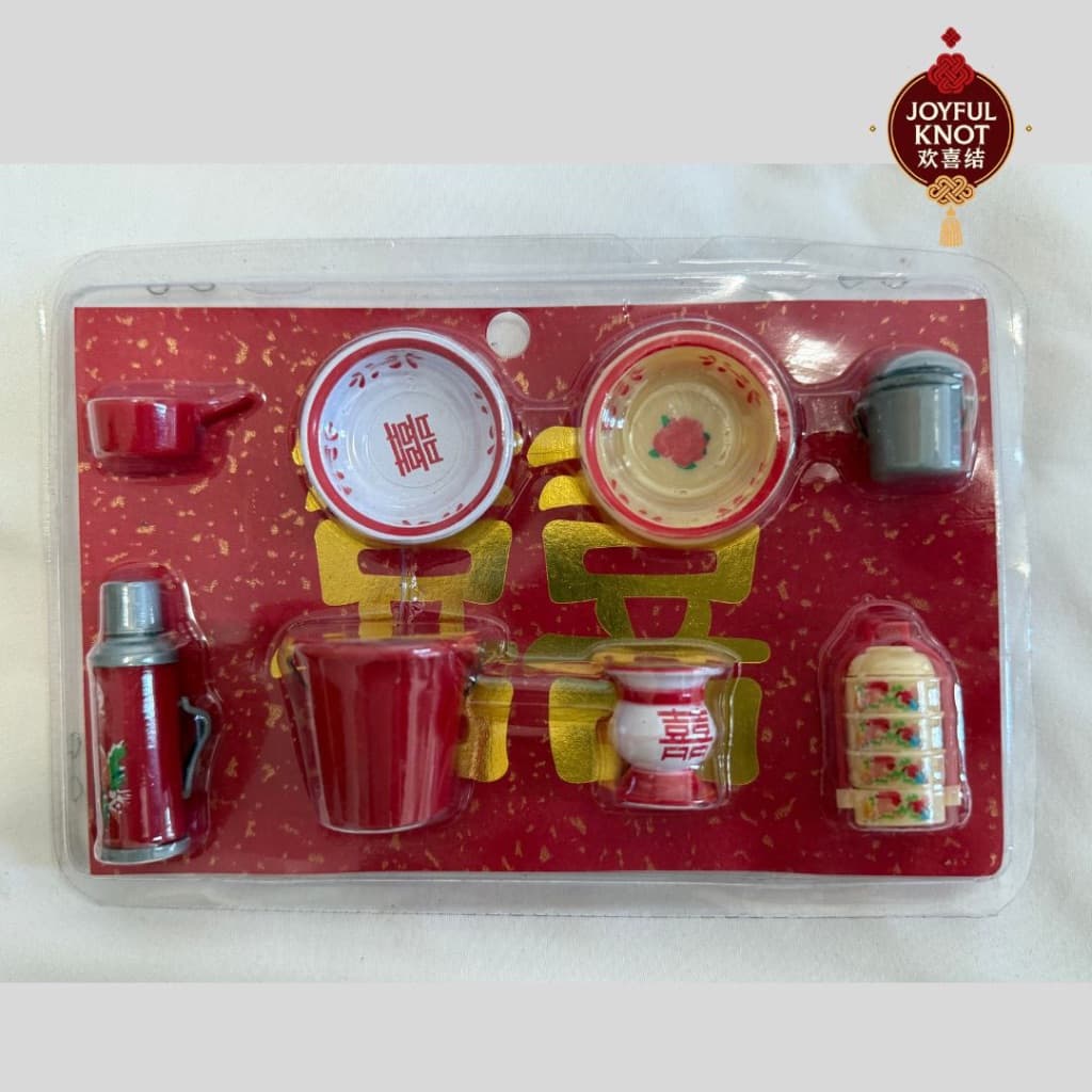 [SG READY STOCK] Mini Chinese Wedding Descendant Pail & Prosperity Set | 子孙桶聚宝盆 for Guo Da Li Betrothal & Dowry Gifts – view 2
