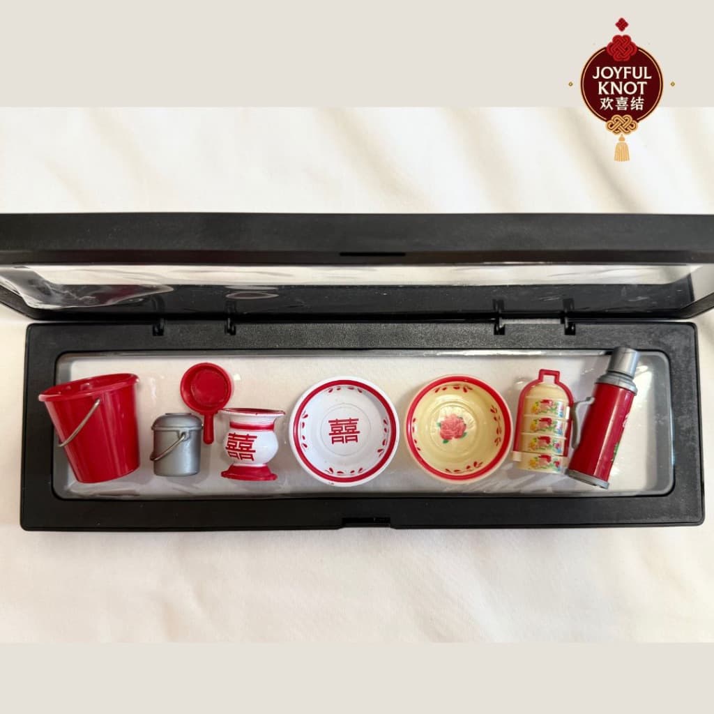 [SG READY STOCK] Mini Chinese Wedding Descendant Pail & Prosperity Set | 子孙桶聚宝盆 for Guo Da Li Betrothal & Dowry Gifts – view 3
