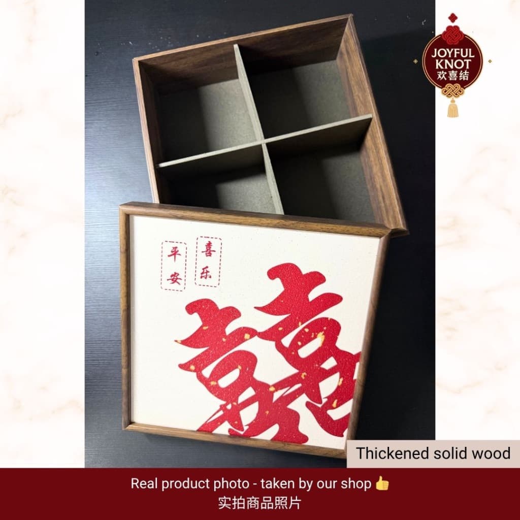 [SG READY STOCK]  Premium Chinese Wedding Dried Fruits Nuts & Snacks Box | Chinese Engagement & Room Decoration Box 结婚果盘 – view 2