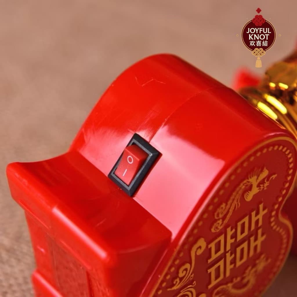 [SG READY STOCK]  Chinese Wedding Double Happiness LED Candle Lamps (1 Pair) | Bedside Table Lights Xi Love Lamp 喜字婚房电子灯 – view 7