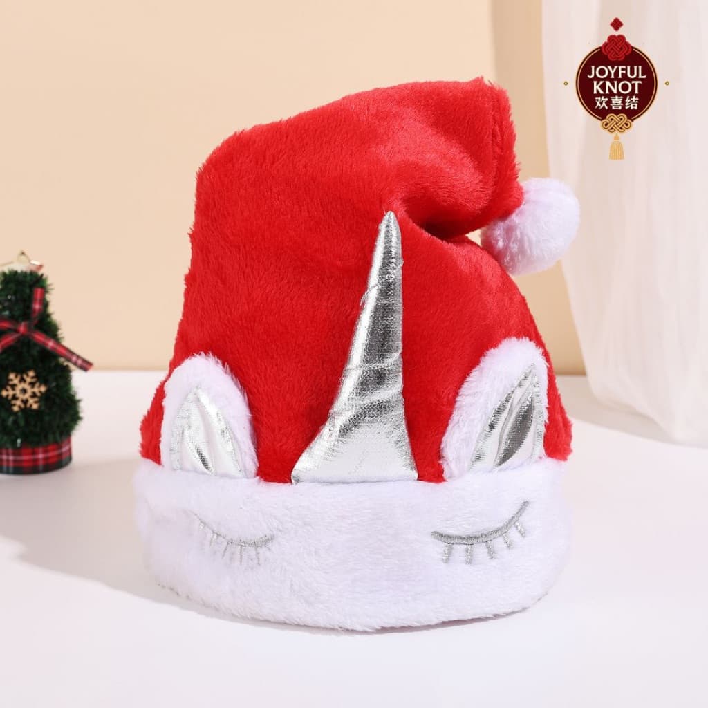 Santa Hat Christmas Hat for Adults | Party Accessories | Reindeer Hat | Unicorn Hat for Xmas 圣诞老人小鹿雪人帽 – view 6