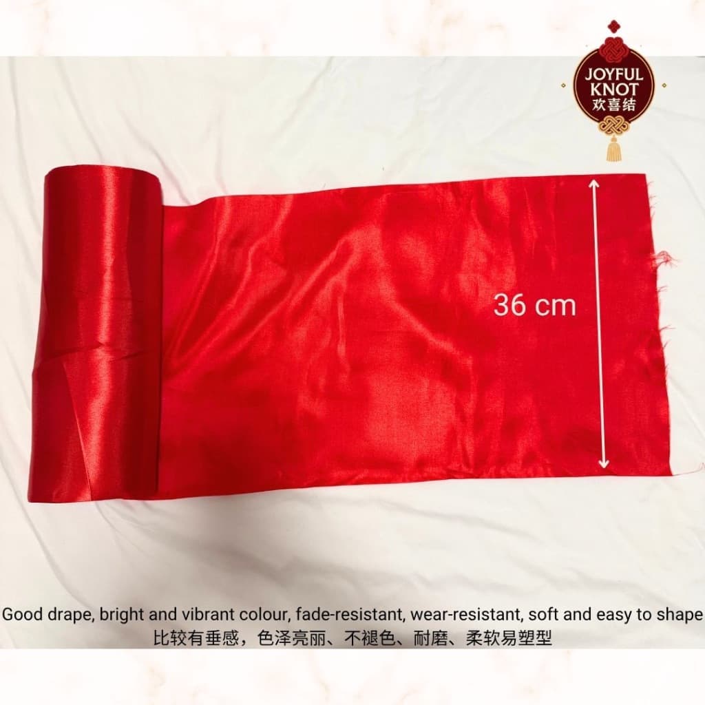 [SG READY STOCK] Red Cloth Banner for Wedding / New House / Opening | Red Cloth for HDB Door  挂门红布新居入伙 开张 结婚 – view 2
