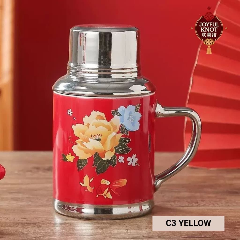 [SG READY STOCK] Vintage Chinese Style Ceramic Mug | Retro Office Coffee Cup | Wedding Door Gift 复古老式怀旧办公杯陶瓷 – view 4