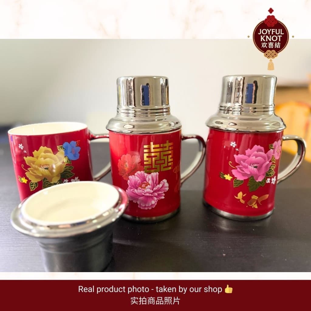 [SG READY STOCK] Vintage Chinese Style Ceramic Mug | Retro Office Coffee Cup | Wedding Door Gift 复古老式怀旧办公杯陶瓷 – view 8